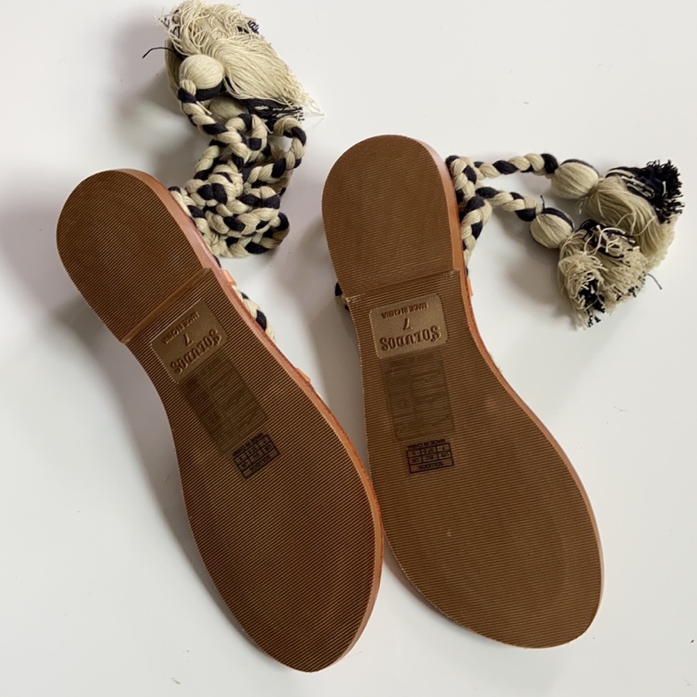Soludos Black & Natural Gladiator Lace-up … - Picture 9 of 15